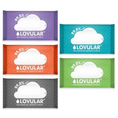 Салфетки  влажные Hot Wind 10шт Lovular 429046 1